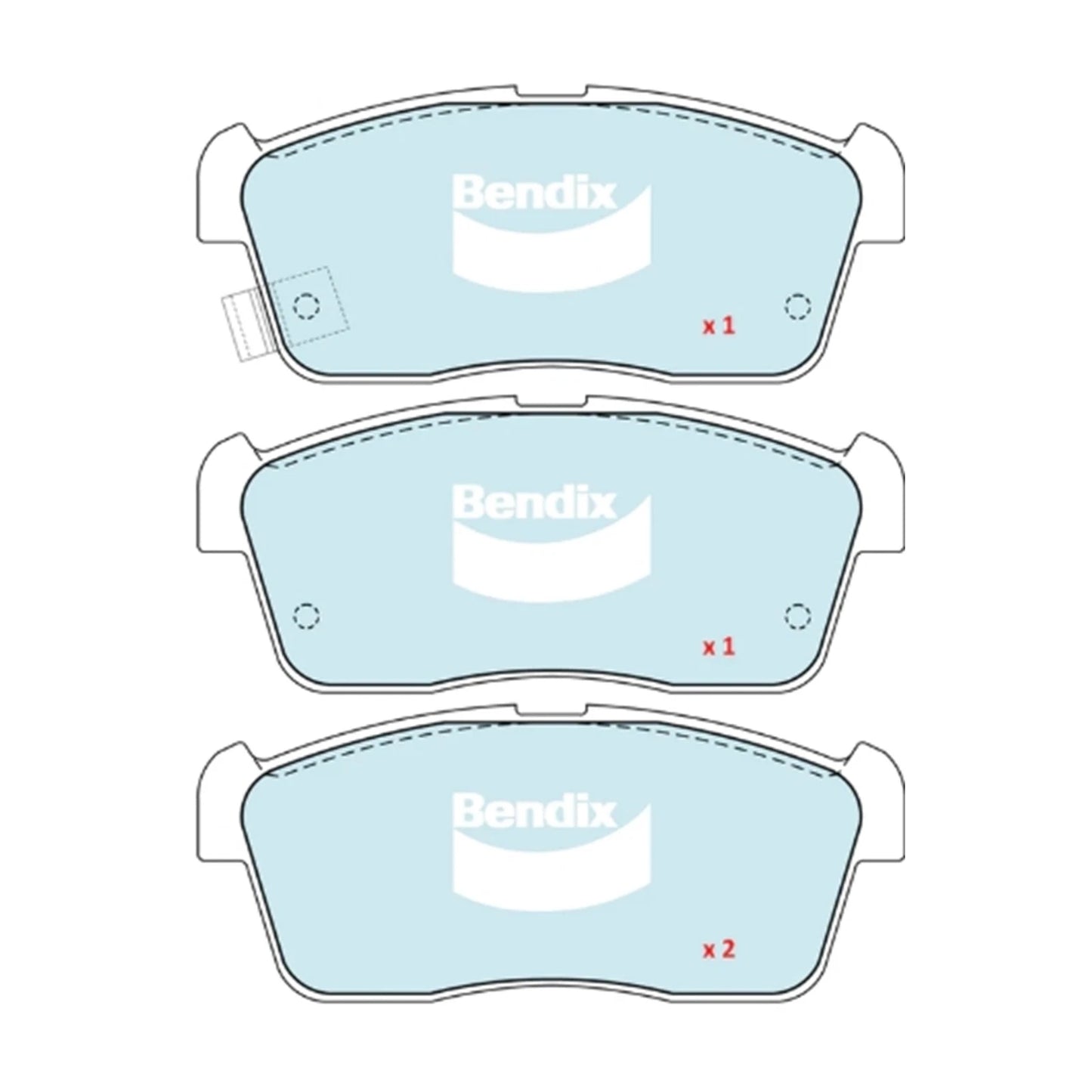 Set of 4 Front Disc Brake Pads for Holden Cruze (2002–2006)