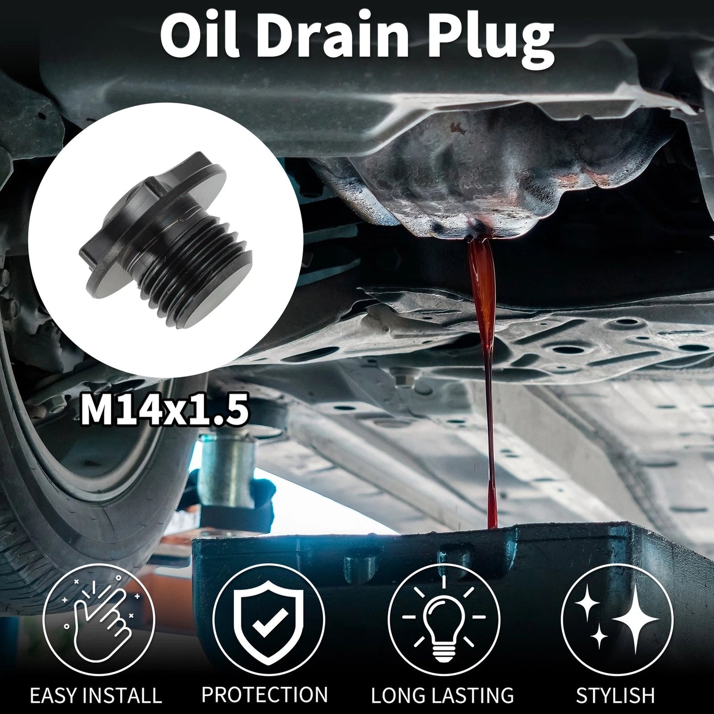 Oil Drain Plug for M14*1.5 (Thread Repair)