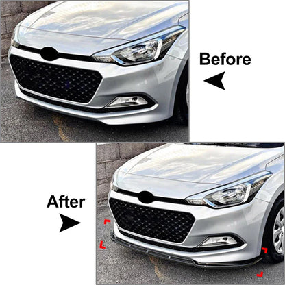 Front Bumper Splitter Lip for Hyundai I20 (2015-2017)