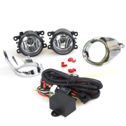 Set of 2 Chrome Fog Light Covers for Ford Fiesta (2010–2012)