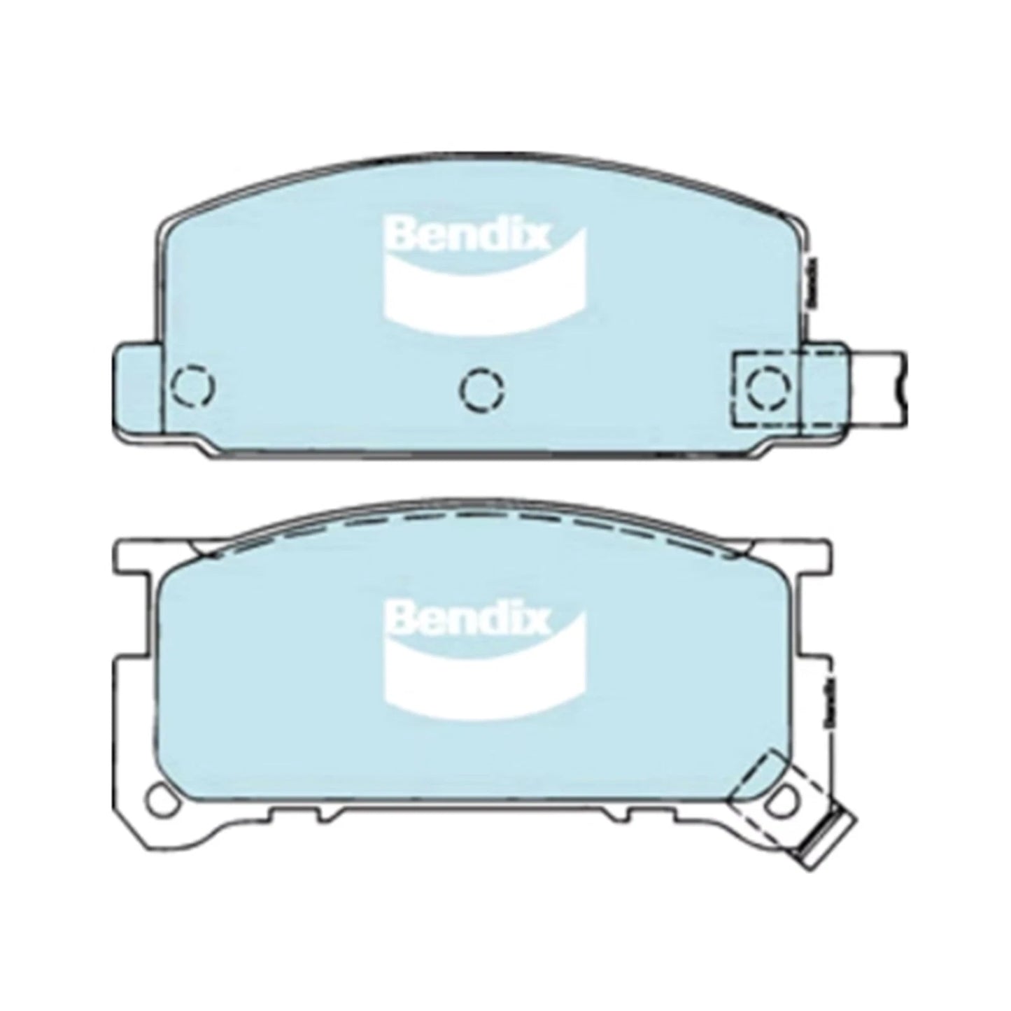 Set of 4 Front Disc Brake Pads for Subaru Brumby (1985–1994)