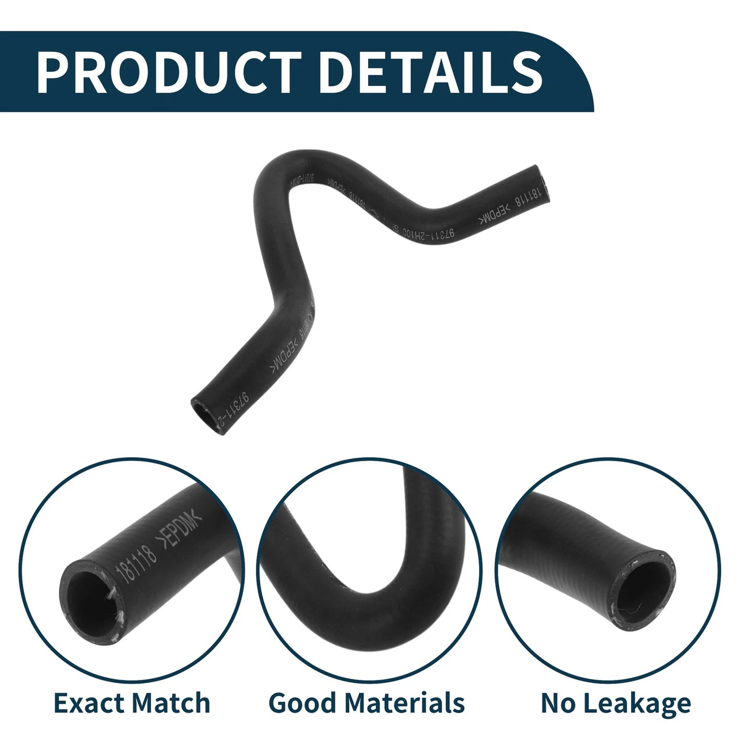 Radiator Hose No. 973112H100 for Hyundai Elantra (2006–2012) Rubber