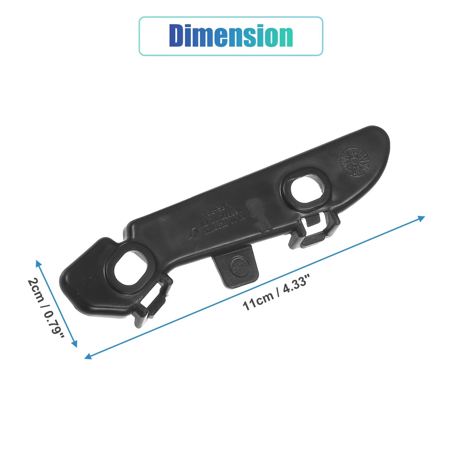 1 Pair Front Bumper Mounting Support Bracket 51117279712 for BMW 328i (2012–2016)