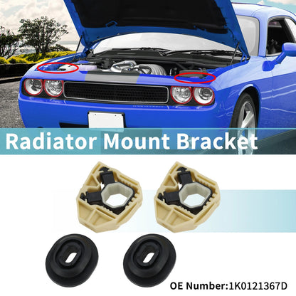 Set of 4 Radiator Mount Brackets for Audi A1 (2010–2018) No. 1K0121367D