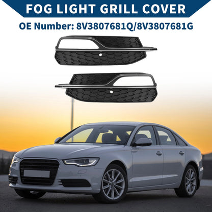 1 Pair Front Fog Light Grill for Audi A3 8V (2013–2017) No. 8V3807681Q/8V3807681G