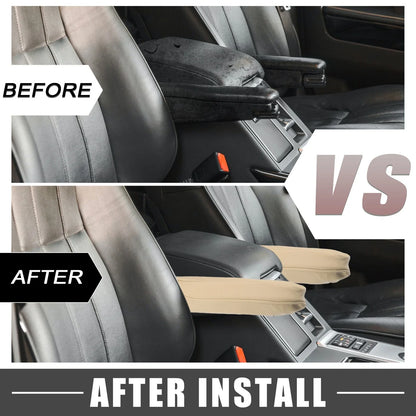 Car Armrest Covers 2 x Light Brown for Honda Odyssey (2012-2017)