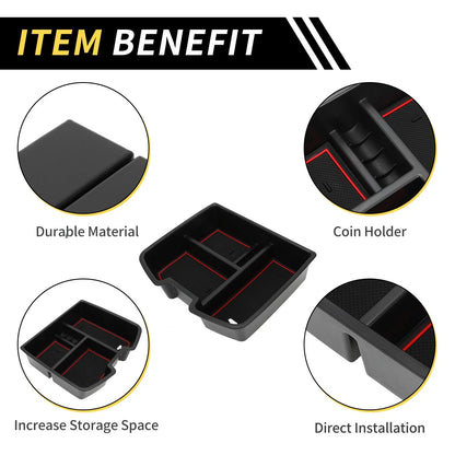 Center Console Organizer Tray for Chevy Silverado 1500 & GMC Sierra (2014-2023)