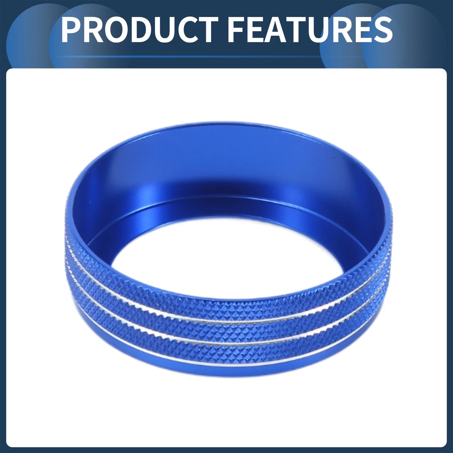 Headlight Fog Light Switch Knob Cover Ring for Dodge RAM (2018-2022) Blue 1 x Pc
