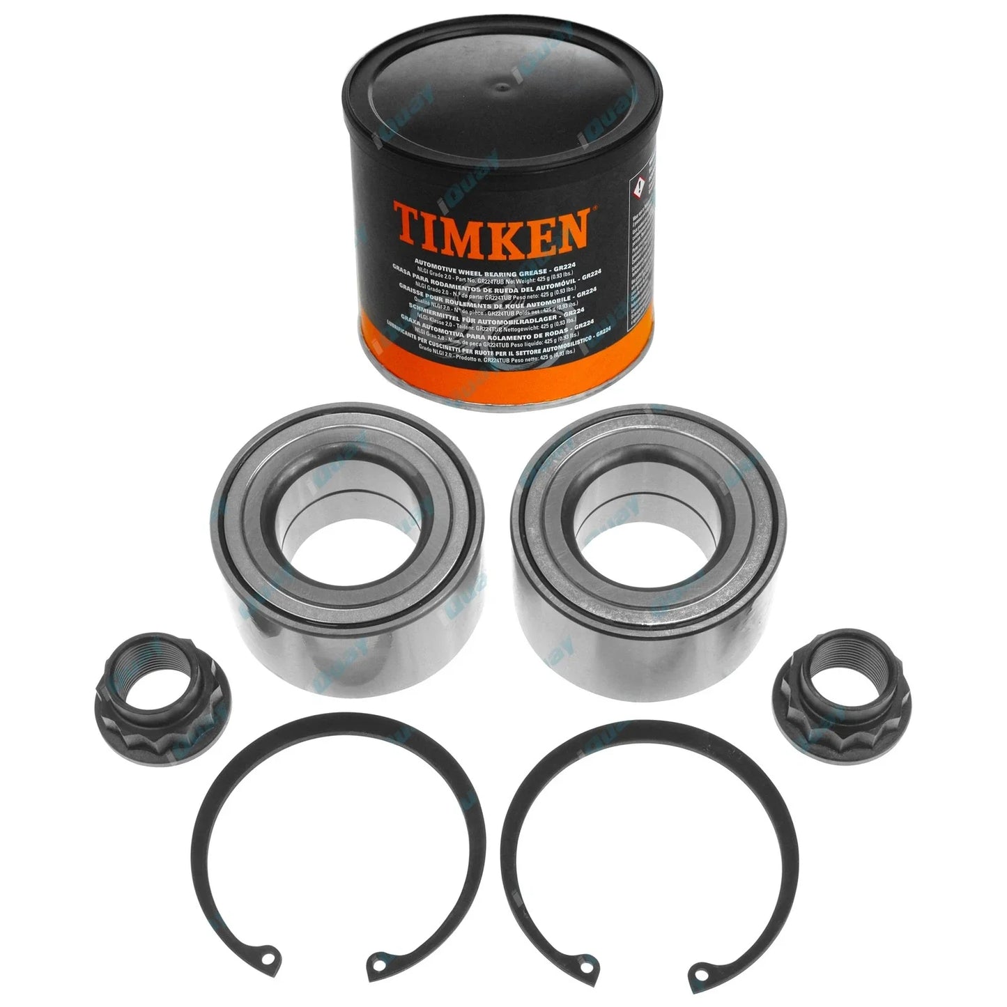 Front Wheel Bearing Kits + Grease for Toyota Yaris NCP130 NCP131 NCP90 NCP91 NCP93 (2005-2019)