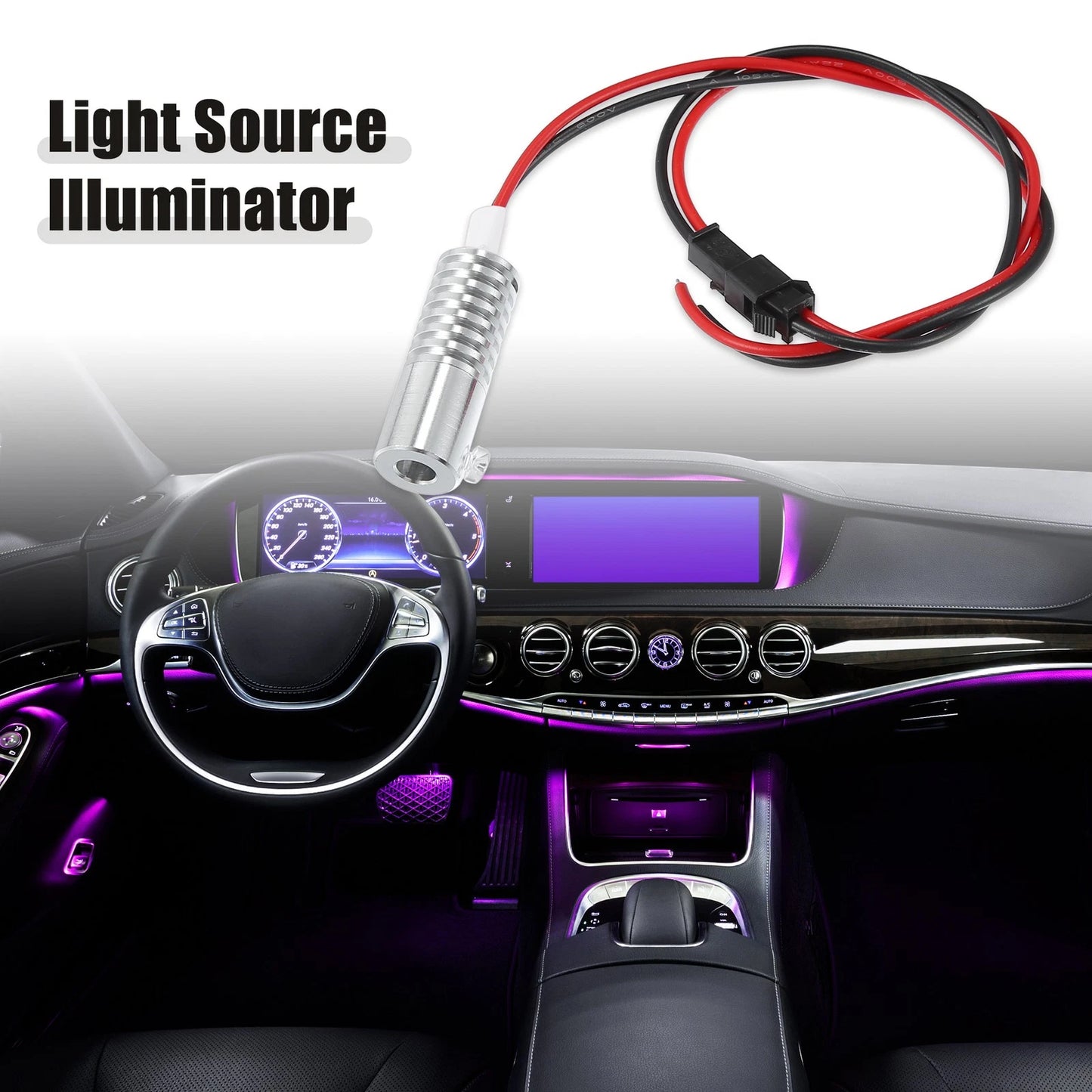 LED Aluminum Light Source 12V 2W for Car DIY (6mm 0.24")