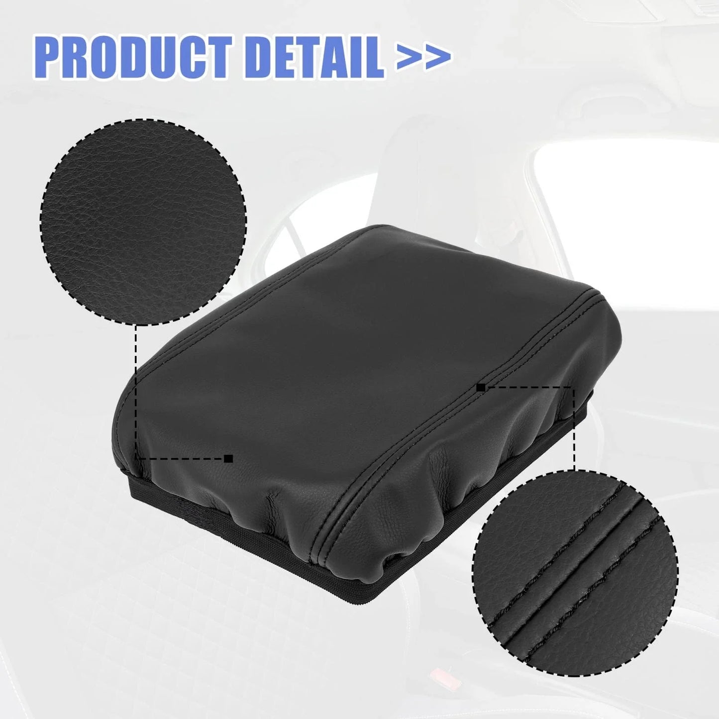 Center Console Lid Armrest Cover for Honda CR-V 2017-2021 Black Protector