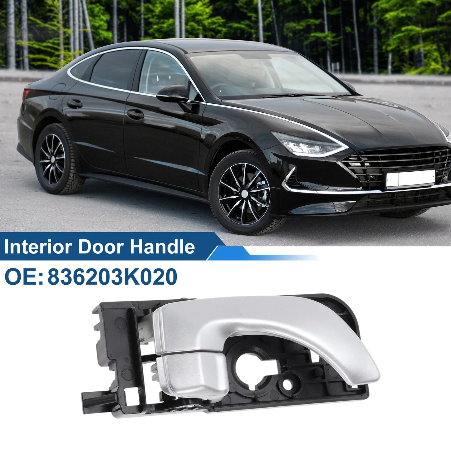 Rear Right Passenger Side Interior Door Handle for Hyundai Sonata (2011-2014)