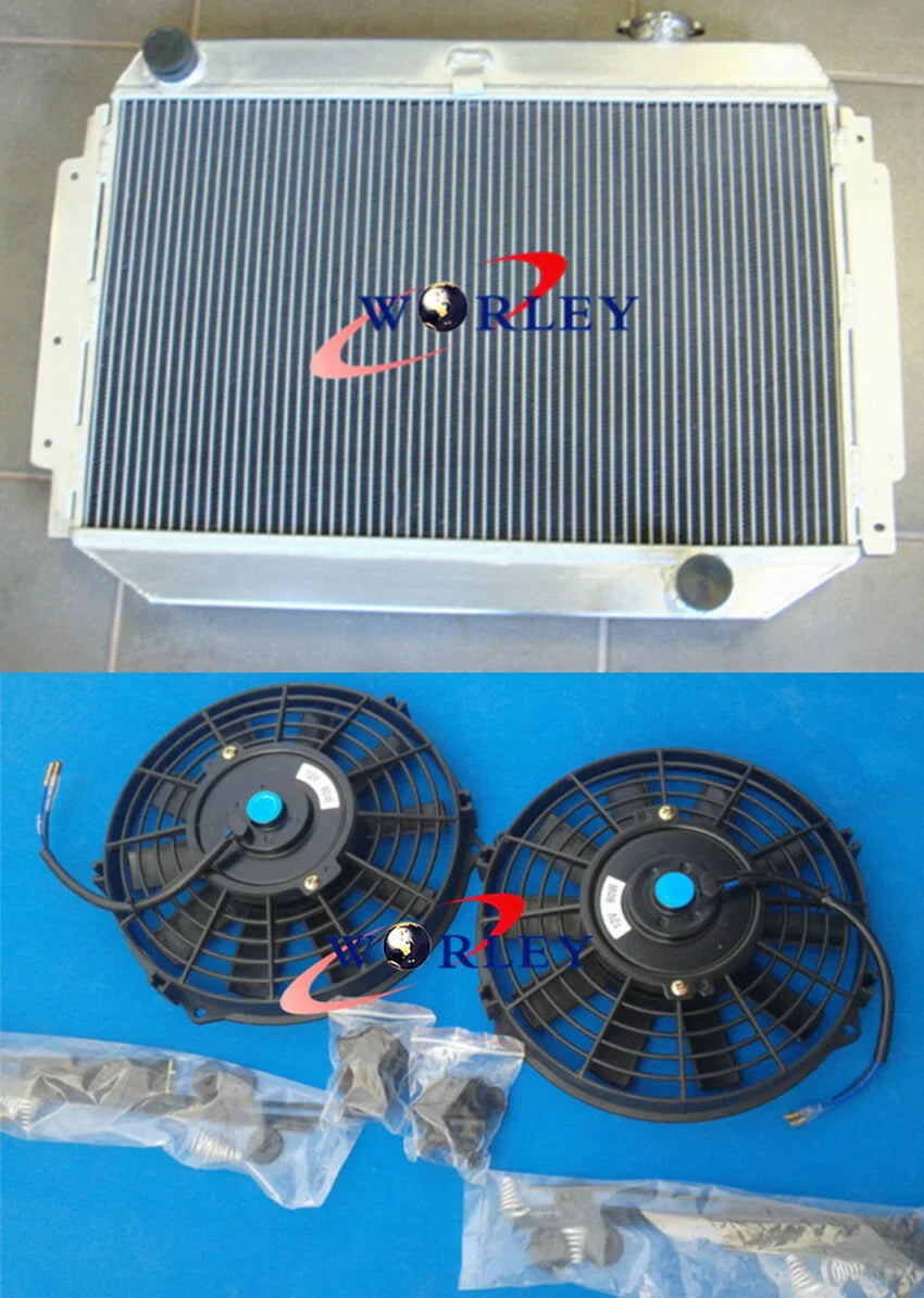 3Row Aluminum Radiator + Fan for Holden Kingswood HG HT HK HQ HJ HX HZ V8