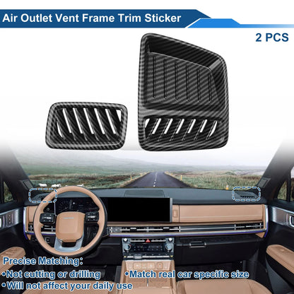 Air Condition Outlet Vent Trim Cover Frame for Hyundai Santa Fe (2013–2018) 2X Black