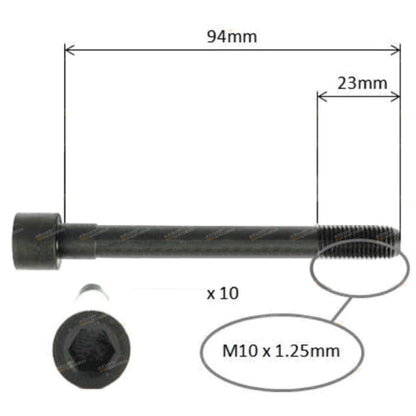 Cylinder Head Bolt Set for Hyundai Accent (2000–2009)