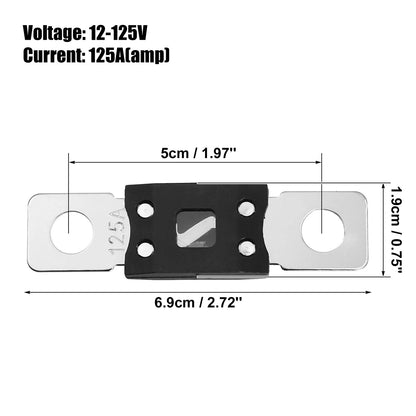 3X 125A 12V High Current Fuse for Car Boat Motorcycle (Audio CDs)