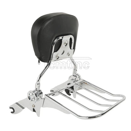 Backrest Sissy Bar Luggage Rack for Harley Touring Street Glide (2009-2025)