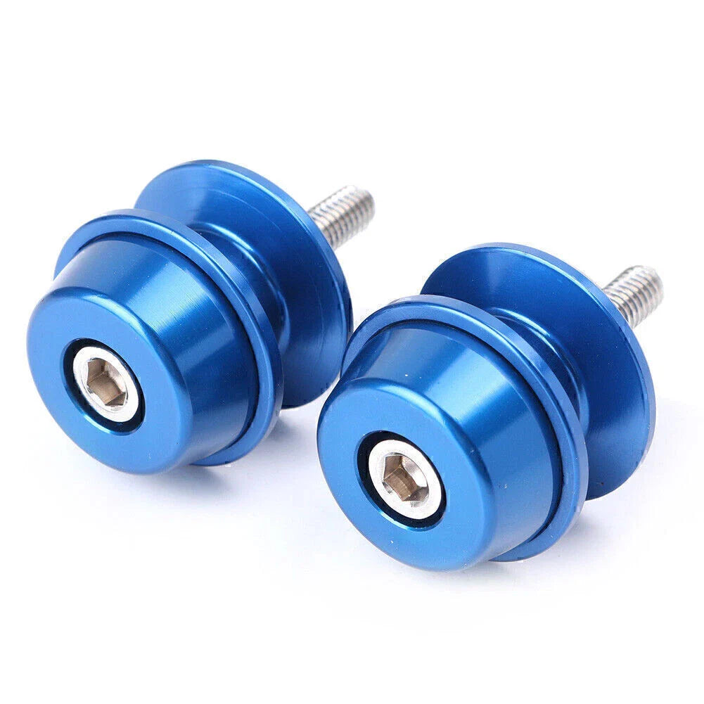 6mm Swingarm Spools for Suzuki GSXR750 600 (1992-2019) - Blue