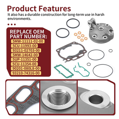 Cylinder Head & Top End Gasket Kit for Yamaha YZ250 (2001–2024)