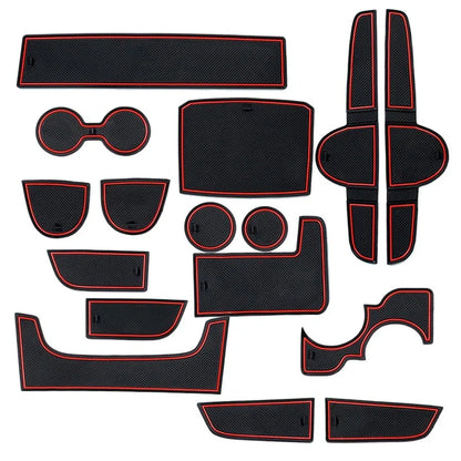 Door Slot Mats Pad Rubber for Kia Forte K3 (2019-2020)