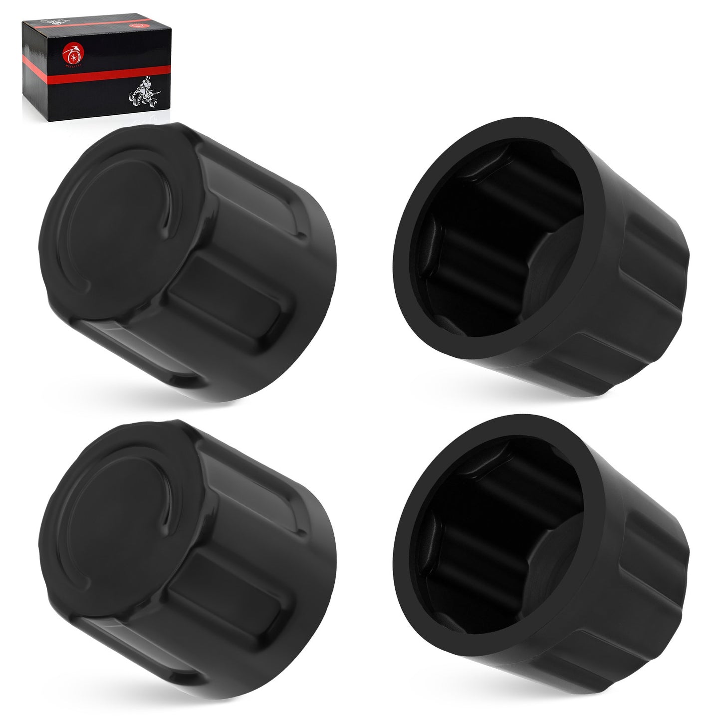 Set of 4 Center Hub Wheel Caps for Suzuki QuadRunner LT 50 90 125 185 230 250 300