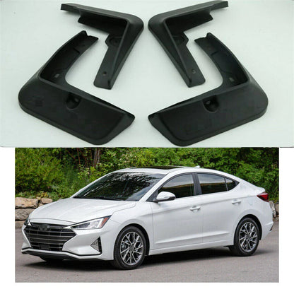 Mud Flaps Splash Guards Fender Mudguard for Hyundai Elantra Sedan (2017–2020)