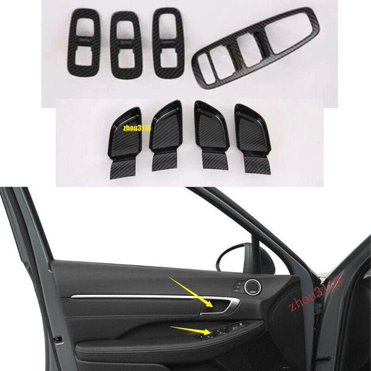 Carbon Fiber ABS Interior Cover Trim Decor 14x for Hyundai Sonata (2020–2023)