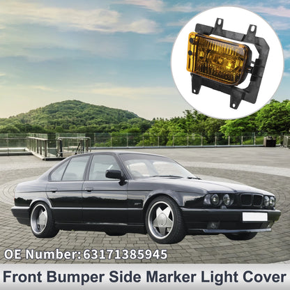 1 Pc Left Front Bumper Side Marker Light Cover for BMW E30 (1982–1994) No.63171385945