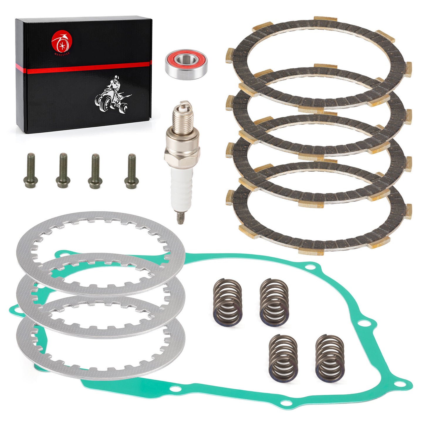 Clutch Friction Plates Gasket Kit for Honda XR80R XR100R (1987–2004)