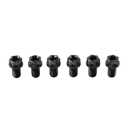 6pcs M10x40mm Titanium Torx Head Flange Screws for Motorcycle Bike