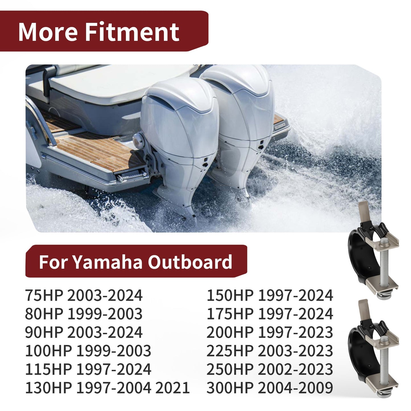2Pcs Trim Sender Cam for Yamaha Outboard (75-300HP)