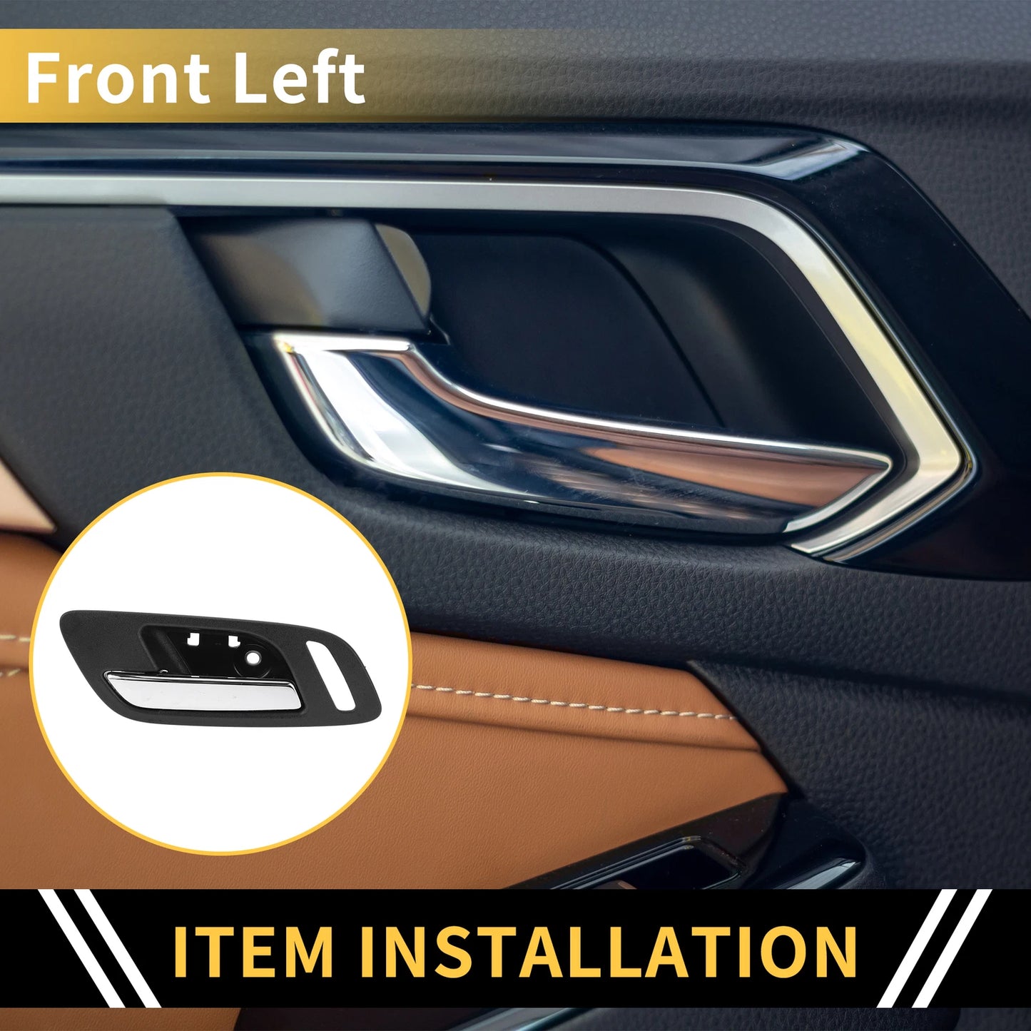Front Left Interior Door Handle for Chevrolet Silverado 2500 HD (No. 22861090)