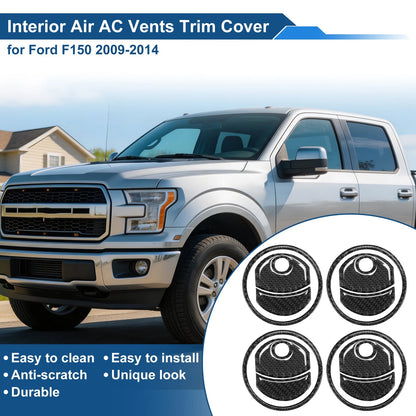 Air Condition Outlet Vent Trim Cover for Ford F150 (2015–2023) Black