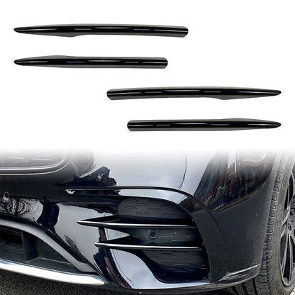 4x Fog Light Cover Trim for Mercedes Benz E-Class W213 (2021+) Black