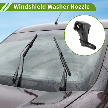 Set of 1 Windshield Washer Nozzle w/ Hose Connector for Honda  No.76815SDAA11