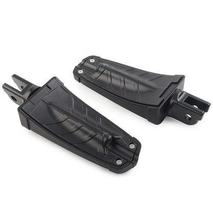 Black Front Footrests Rider Footpegs for Harley FXBB FXBR FXBRS FXLR (2018-2023)