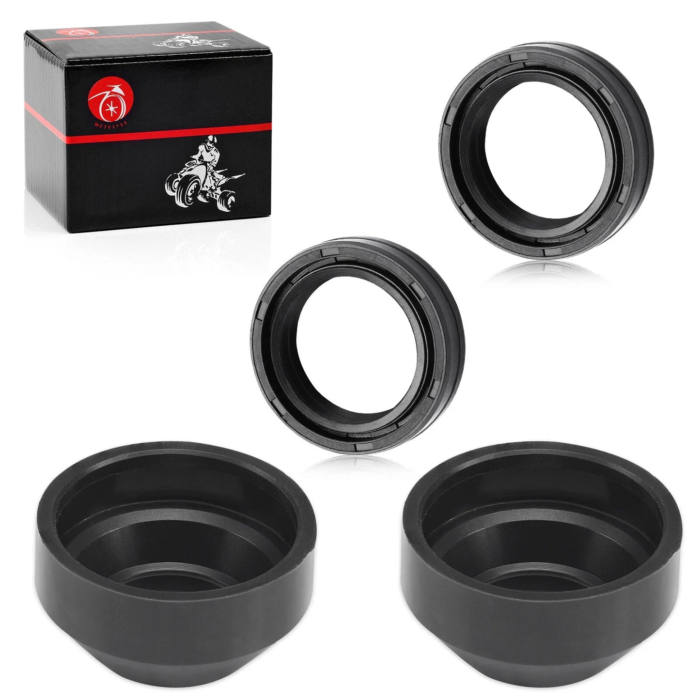 Fork Dust Caps Kit for Kawasaki KZ305 CSR-LTD KZ440A/D/B/G KZ400A/B/C/D/S/H KX80 (1974–1987)