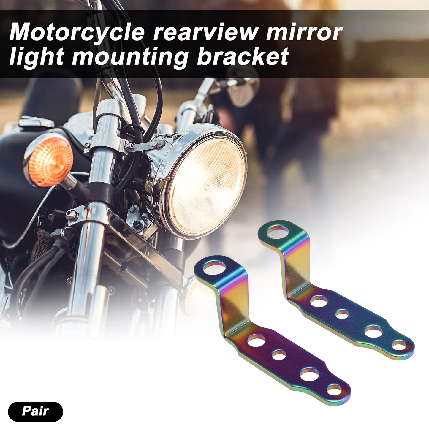 Light Bar Mounting Bracket for Motorcycle (1 Pair)