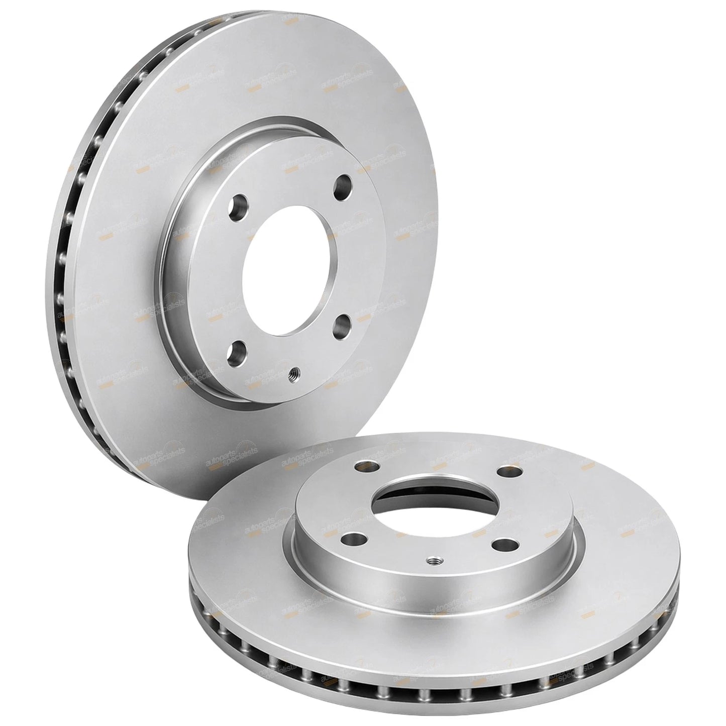 2x Front Disc Brake Rotors for Mazda 2 (2014–2025) FWD Hatchback Sedan