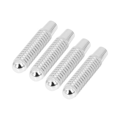 4Pcs Silver Tone Aluminum Alloy Door Lock Knobs for Mercedes-Benz