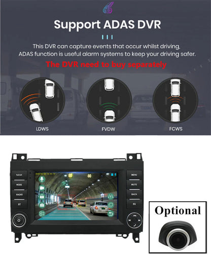 7" Stereo Radio GPS Navigation for Benz A-Class B-Class V-Class (2013-2023)