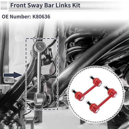 Set of 2 Front Stabilizer Bar Links for GMC Canyon RWD (2004–2012) No.K80636