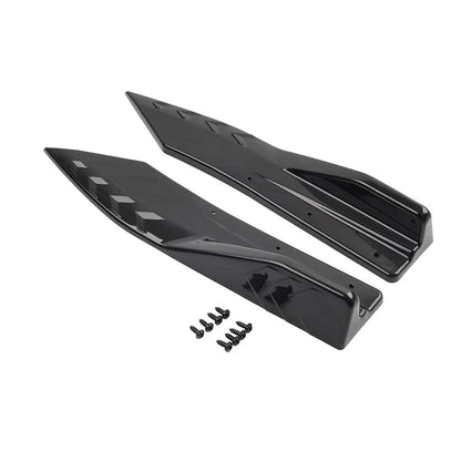 Blk Universal Rear Bumper Strip Lip Spoiler Diffuser Protector for Car