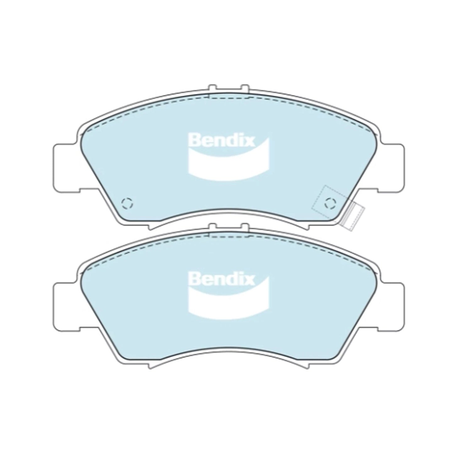 Set of 4 Front Disc Brake Pads for Honda Jazz GD (2002–2008)