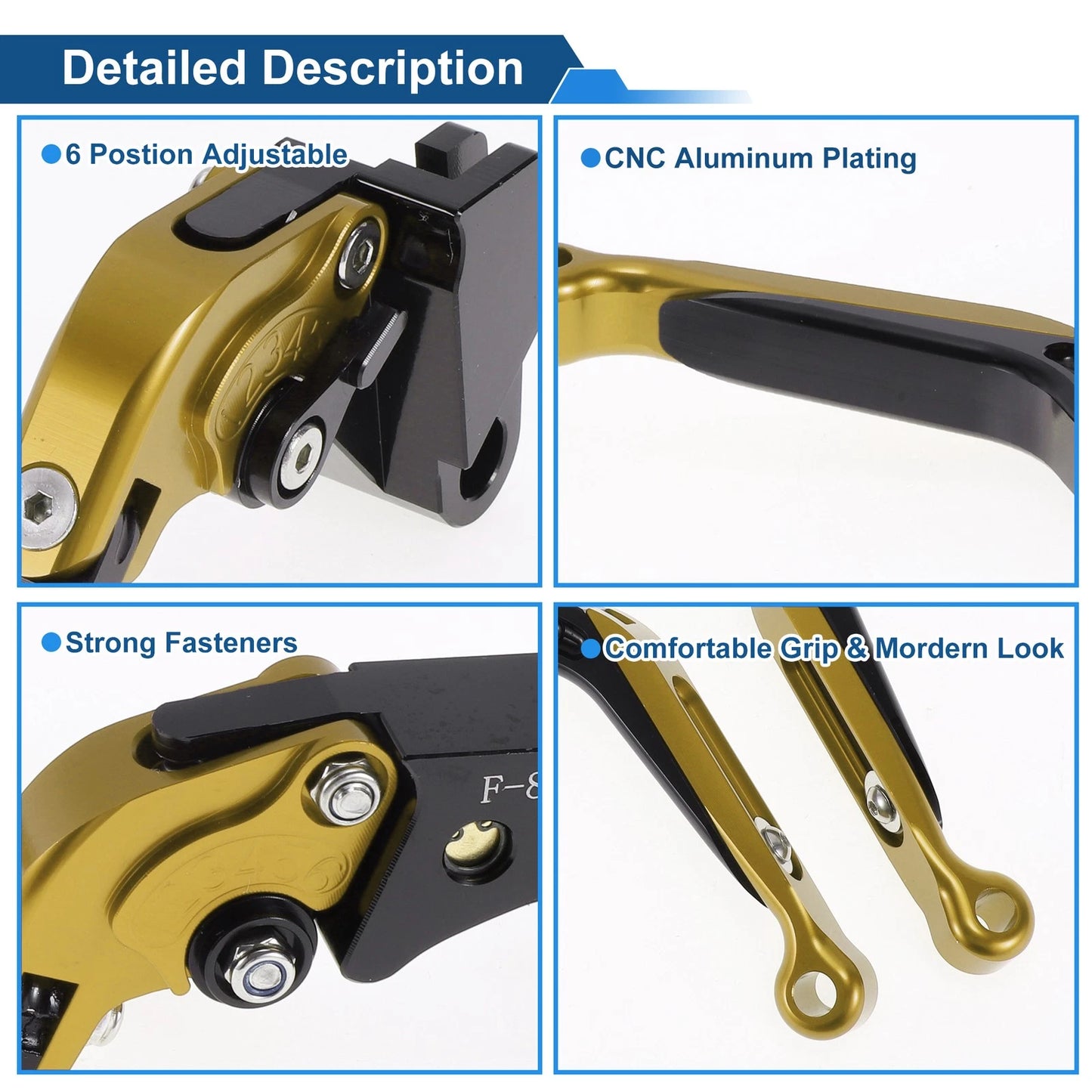 Adjustable Short Long Brake Clutch Levers for Kawasaki Z1000SX (2017–2020)