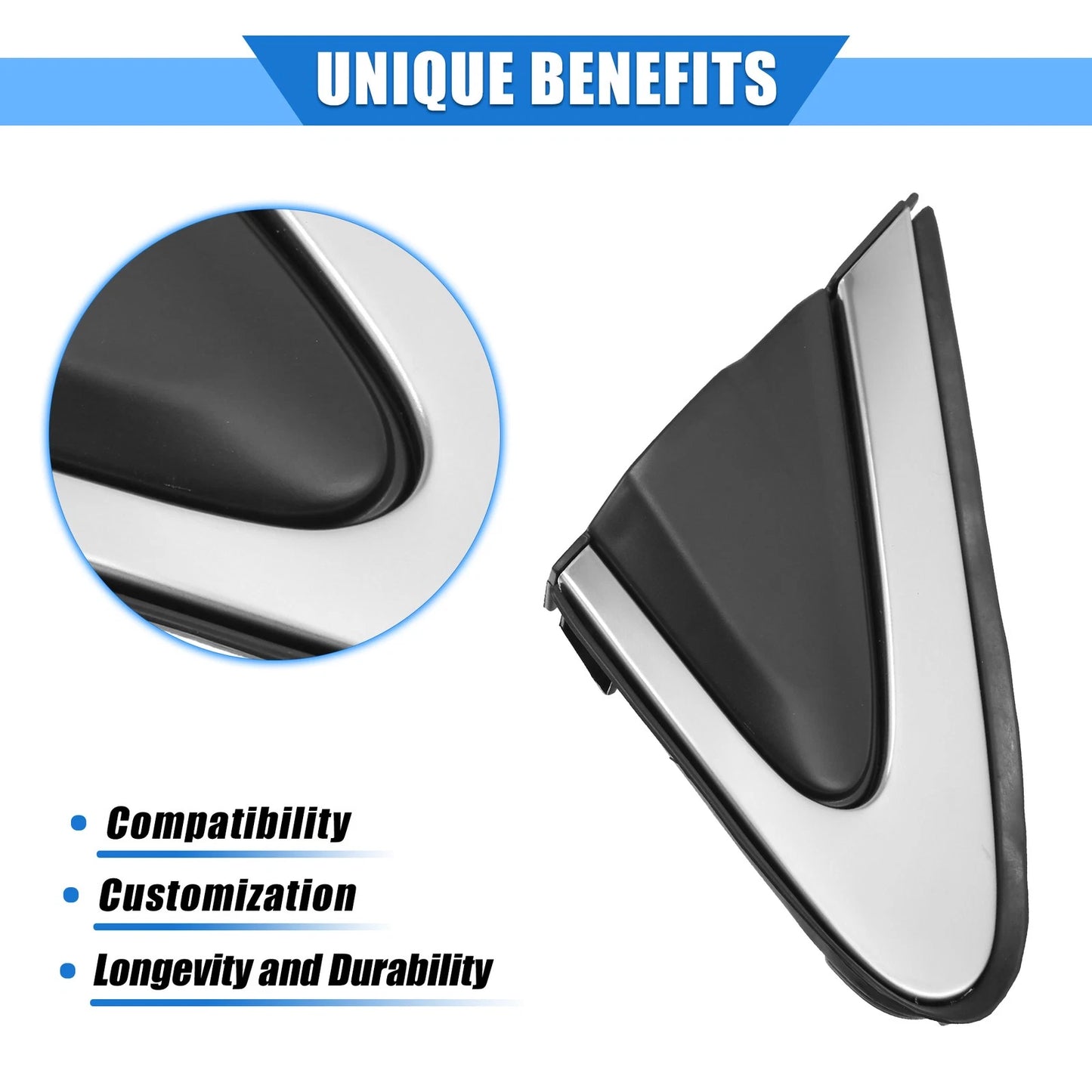 2X Door Mirror Flag Cover for Honda CR-V (2012–2016)