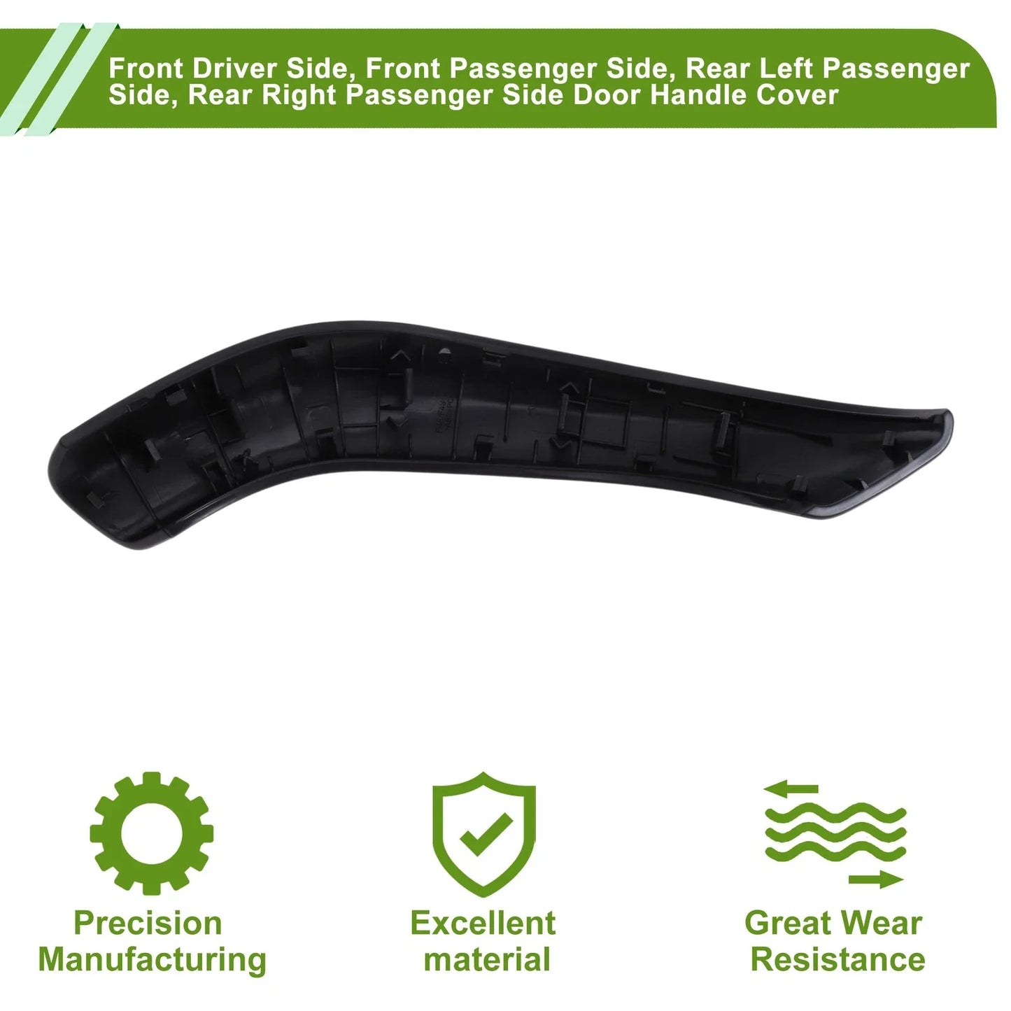 Door Panel Handle Pull Trim Cover for BMW X1 F48 Black (2016 - 2022)