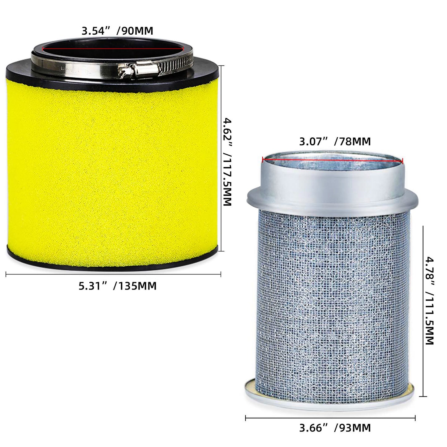 Air Filter & Cleaner for Honda TRX400EX TRX400X (1999–2014)