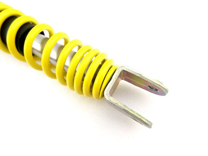 195mm Rear Shock Absorbers for PY50 PEEWEE  - Yellow/Chrome