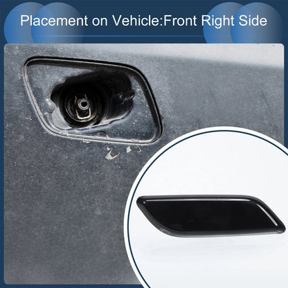 Front Right Washer Nozzle Cover for Honda Accord VIII 2011-2013 Black 1 x